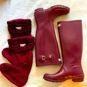 Hunter rain boots and Hunter rain boot socks